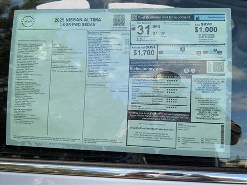 New 2025 Nissan Altima 2.5 SR image 16