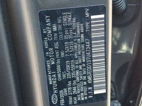 New 2026 Hyundai Tucson Limited AWD/4WD image 12