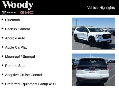 New 2026 GMC Acadia Elevation w/ Black Edition AWD/4WD image 3