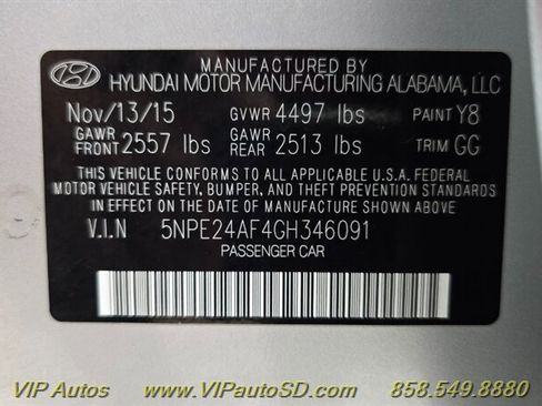 Used 2016 Hyundai Sonata SE image 25