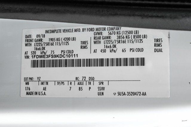 Used 2019 Ford E-350 and Econoline 350 Super Duty w/ Power Windows & Locks Group RWD image 46