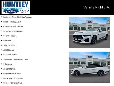 Certified 2025 Ford Mustang GT Premium w/ GT Performance Package RWD image 2