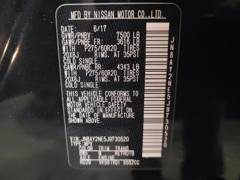 Used 2018 Nissan Armada Platinum w/ Captain Seat Package image 33