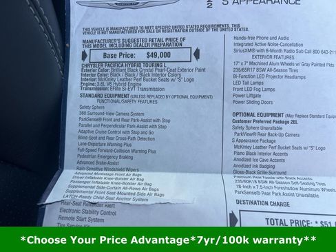 Certified 2022 Chrysler Pacifica Touring-L w/ S Appearance Package image 34