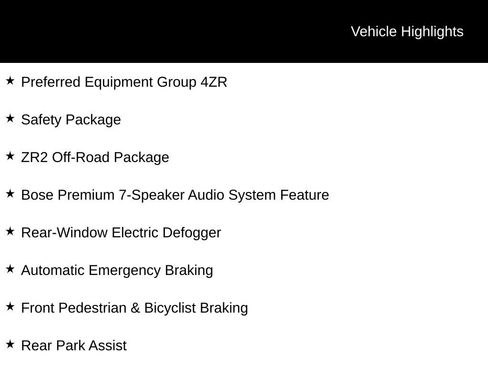 Used 2024 Chevrolet Colorado ZR2 w/ Safety Package AWD/4WD image 9