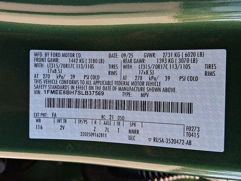 New 2025 Ford Bronco Outer Banks w/ Sasquatch Package AWD/4WD image 10