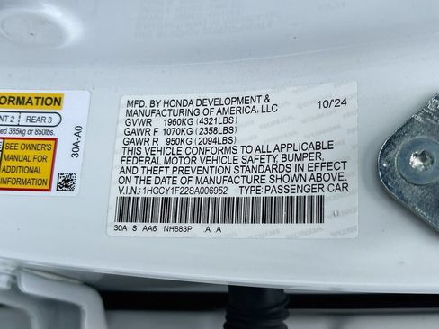 Used 2025 Honda Accord LX image 28