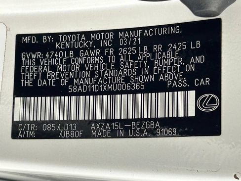 Used 2021 Lexus ES 250 w/ Premium Package AWD/4WD image 38