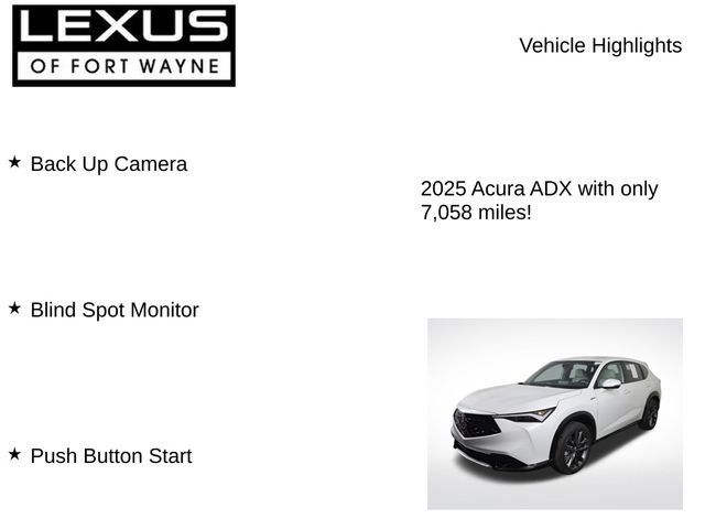 Used 2025 Acura ADX A-Spec FWD image 7