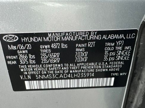 Used 2020 Hyundai Santa Fe SEL AWD/4WD image 11