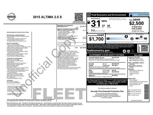 Used 2015 Nissan Altima 2.5 S w/ Power Driver Seat Package image 34
