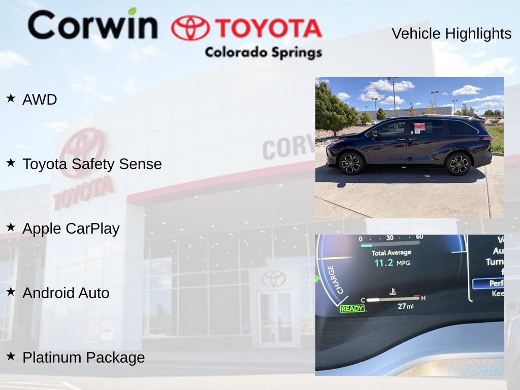 Used 2026 Toyota Sienna Platinum AWD/4WD image 14