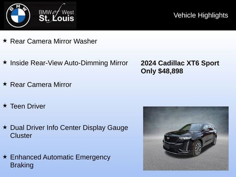 Used 2024 Cadillac XT6 Sport w/ Technology Package image 24