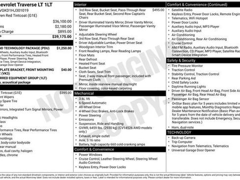 Used 2017 Chevrolet Traverse LT w/ Style and Technology Package image 13