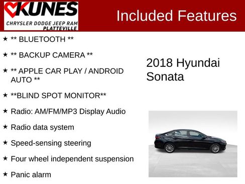 Used 2018 Hyundai Sonata SE FWD image 2