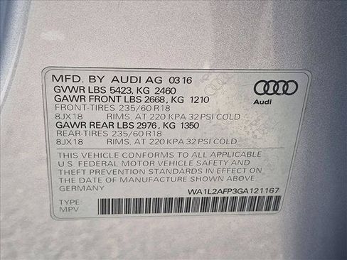 Used 2016 Audi Q5 2.0T Premium Plus w/ Technology Package AWD/4WD image 15