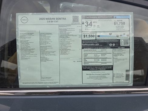 New 2025 Nissan Sentra SV w/ SV Premium Package image 12