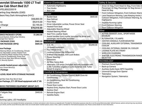 Used 2025 Chevrolet Silverado 1500 LT Trail Boss w/ Convenience Package II AWD/4WD image 38