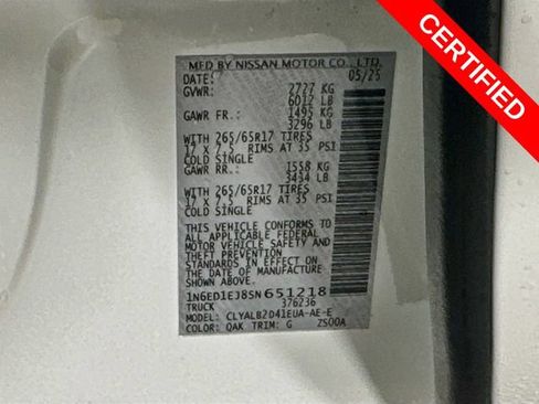 Used 2025 Nissan Frontier SV RWD image 31