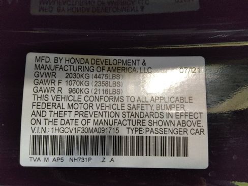 Used 2021 Honda Accord Sport image 33