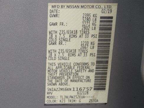 Used 2019 Nissan Murano S AWD/4WD image 39