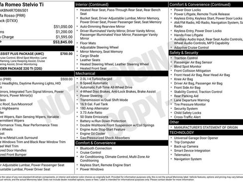 Used 2024 Alfa Romeo Stelvio Ti w/ Active Assist Plus Package image 16