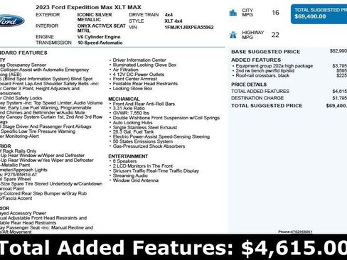 Used 2023 Ford Expedition Max XLT image 3