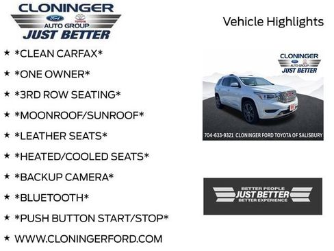 Used 2017 GMC Acadia Denali w/ Technology Package FWD image 3