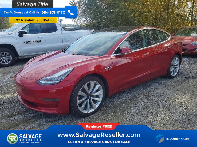 Used 2018 Tesla Model 3 AWD/4WD image 1