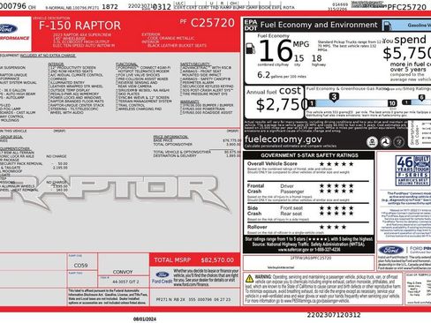 Used 2023 Ford F150 Raptor AWD/4WD image 52