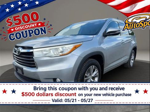 Used 2015 Toyota Highlander XLE AWD/4WD image 1
