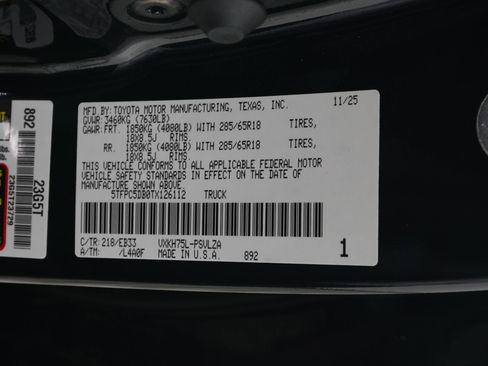 Used 2026 Toyota Tundra TRD Pro AWD/4WD image 35