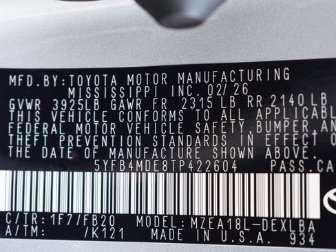 New 2026 Toyota Corolla LE image 15