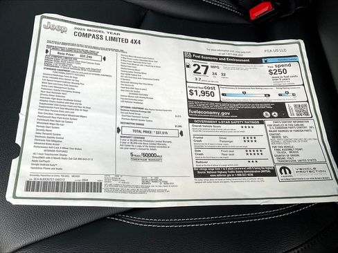 New 2025 Jeep Compass Limited w/ Sun & Sound Group image 14