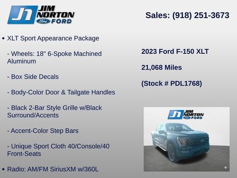 Used 2023 Ford F150 XLT w/ Equipment Group 302A High AWD/4WD image 16