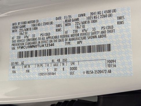 New 2026 Ford Escape ST-Line w/ Tech Pack #1 image 17