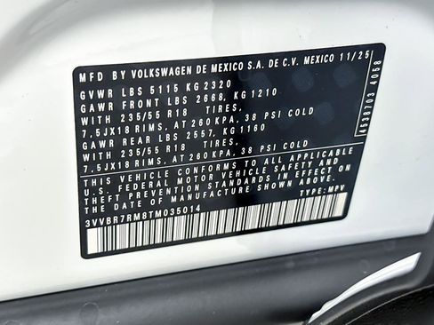 New 2026 Volkswagen Tiguan S image 26