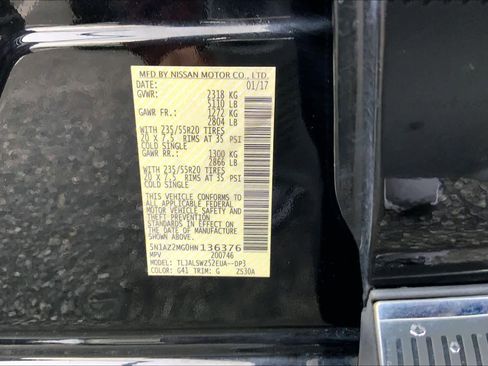 Used 2017 Nissan Murano Platinum w/ Platinum Technology Package image 31