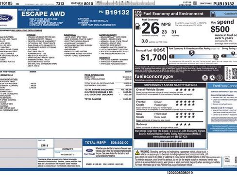 Used 2023 Ford Escape ST-Line Select w/ Tech Pack #2 AWD/4WD image 7