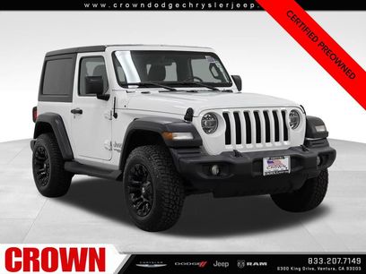 Certified 2020 Jeep Wrangler Sport S