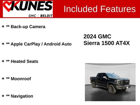 Used 2024 GMC Sierra 1500 AT4X AWD/4WD image 2