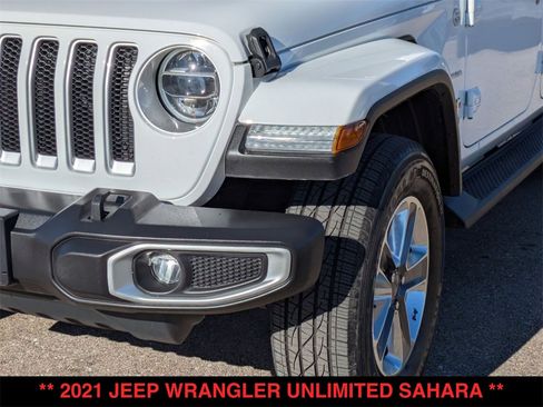 Used 2021 Jeep Wrangler Unlimited Sahara w/ Uconnect 4C Nav & Sound Group image 18
