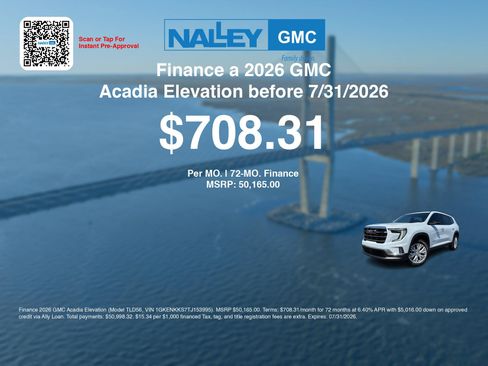 New 2026 GMC Acadia Elevation w/ Elevation Premium Package FWD image 6