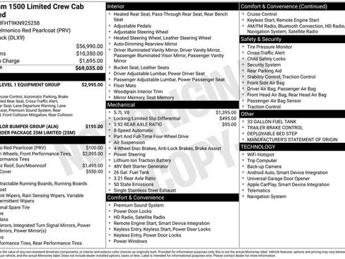 Used 2019 RAM 1500 Limited AWD/4WD image 7