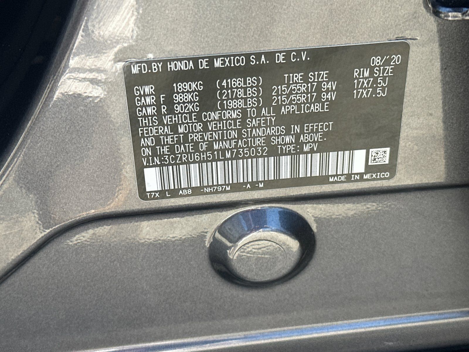 Used 2020 Honda HR-V EX image 28