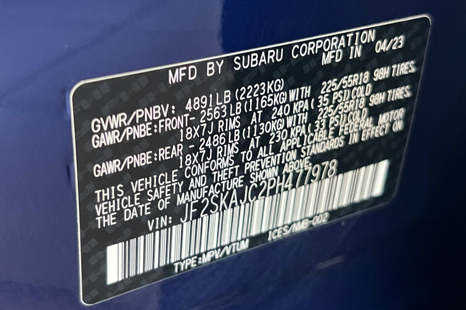 Certified 2023 Subaru Forester Sport AWD/4WD image 27