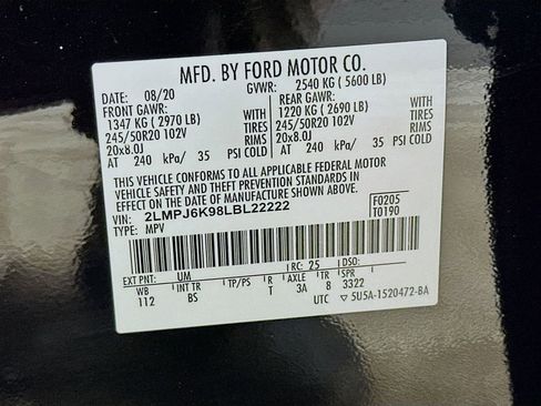 Used 2020 Lincoln Nautilus Reserve w/ Equipment Group 201A image 40