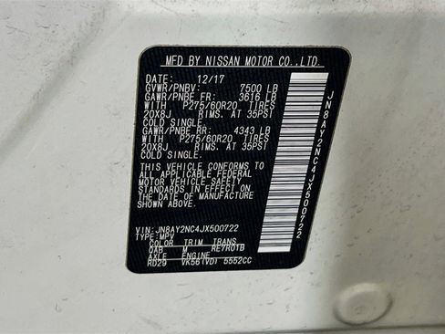 Used 2018 Nissan Armada Platinum w/ Cargo Package AWD/4WD image 34