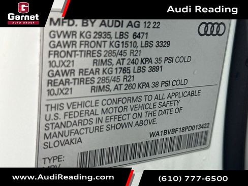Certified 2023 Audi Q8 Premium Plus w/ Premium Plus Package AWD/4WD image 9