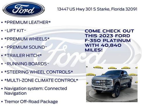 Certified 2023 Ford F350 Platinum w/ Tremor Off-Road Package image 17